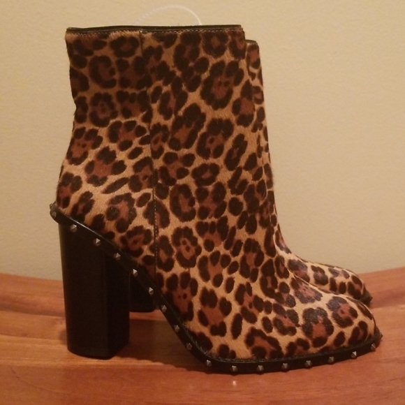 Boots Calf Hair Leopard Gorgeous NEW - Picture 4 of 8